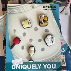 Croc Jibbitz: Uniquely You collection: chef/wine/charcuterie